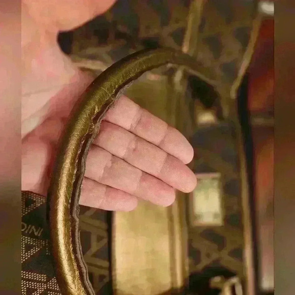 Adrienne Vittadini Large Laptop Travel Tote Fabric with Leather Trim EUC - Picture 14 of 16